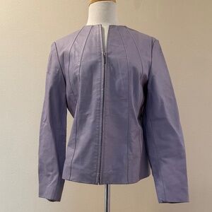 Russell Kemp NY, Lavender 100% leather jacket